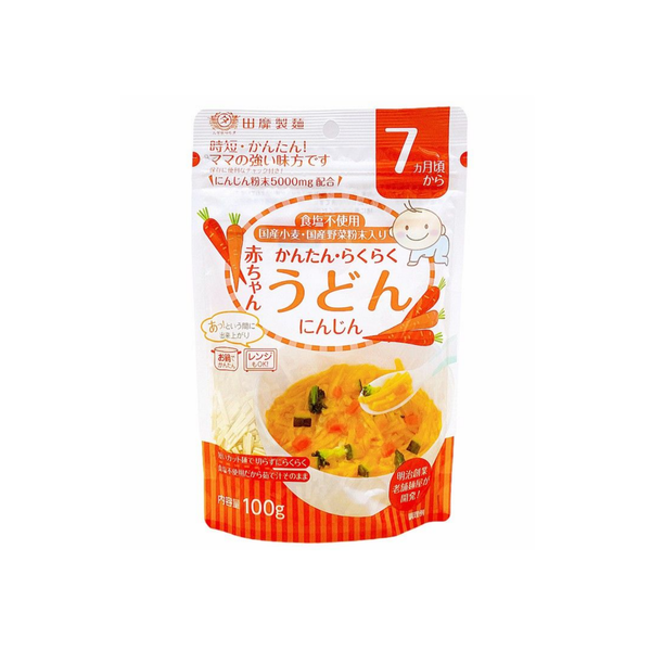  Mì udon tách muối Tanabiki vị cà rốt 7M+ (100g) 