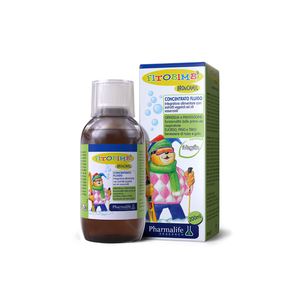  Siro Fitobimbi Broncamil hỗ trợ làm mát họng, dịu họng, thông thoáng đường hô hấp (200ml) 