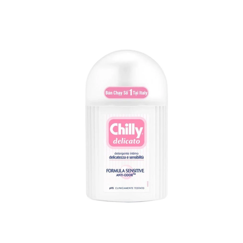  Dung dịch vệ sinh phụ nữ Chilly Delicato hồng loại dịu nhẹ (200ml) 