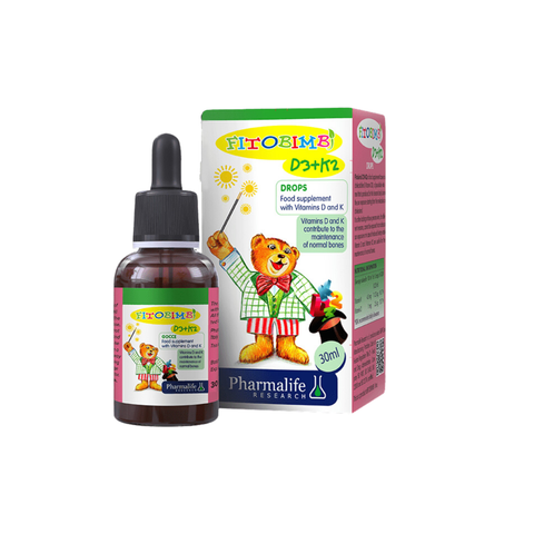  Siro Fitobimbi Vitamin D3+K2 hỗ trợ hấp thu canxi (30ml) 