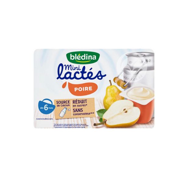  Sữa chua Bledina vị lê 6M+ (55g x 6 hộp) 