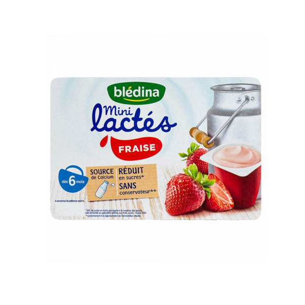  Sữa chua Bledina vị dâu tây 6M+ (55g x 6 hộp) 