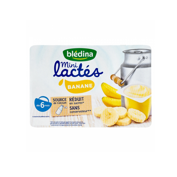  Sữa chua Bledina vị chuối 6M+ (55g x 6 hộp) 