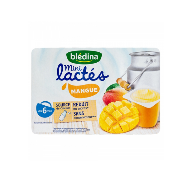  Sữa chua Bledina vị xoài 6M+ (55g x 6 hộp) 