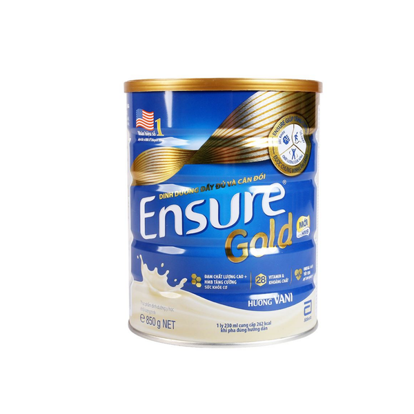  Sữa bột Ensure Gold vị vani (850g) 