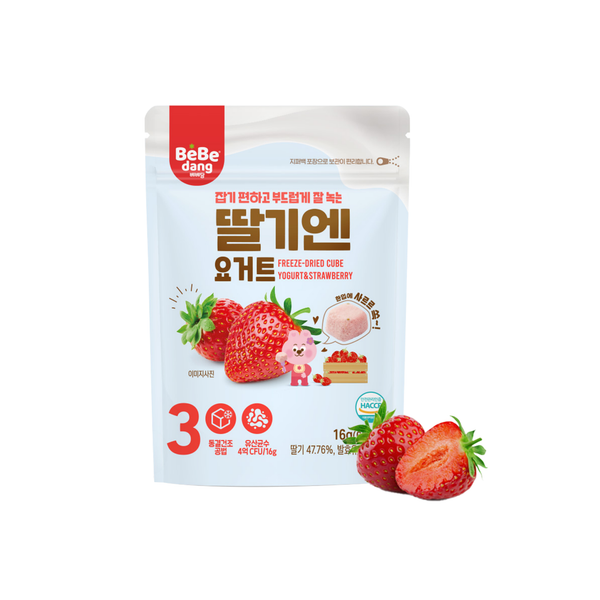  Sữa chua sấy Bebedang vị dâu tây 6M+ (16g) 