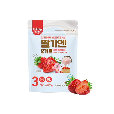  Sữa chua sấy Bebedang vị dâu tây 6M+ (16g) 