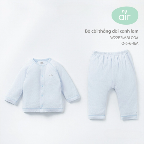  Nous - Bộ cài thẳng dài xanh lam 9M 