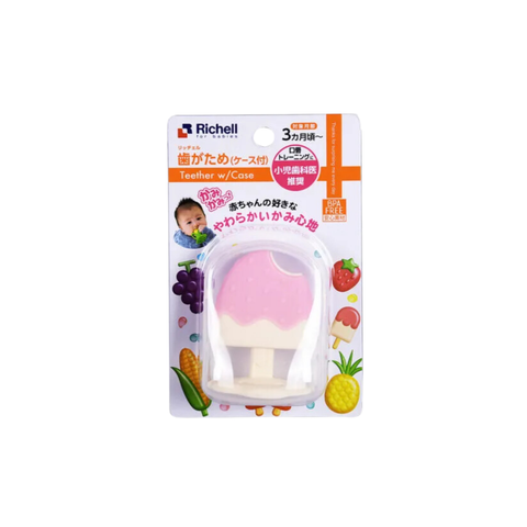  Richell - Gặm Nướu Silicone Que Kem, có hộp 