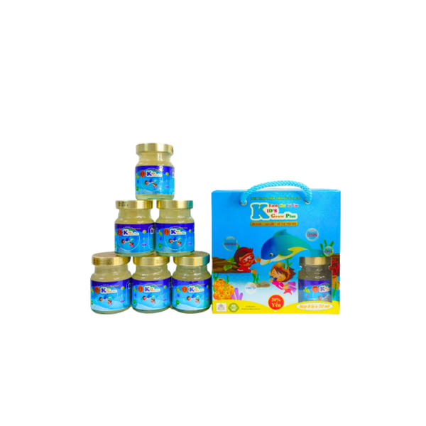  Yến hộp xách Kid's Grow Plus vị vani 6M+ (70ml x 6 lọ) 