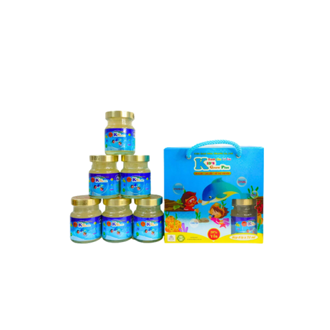  Yến hộp xách Kid's Grow Plus vị vani 6M+ (70ml x 6 lọ) 
