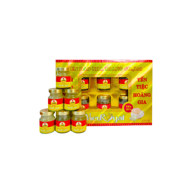  Yến chưng đường phèn Yến Đảo Nha Trang Viet Royal 20% yến (6 lọ x 70ml) 