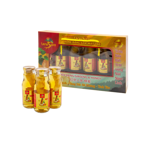  Hồng đẳng sâm mật ong nguyên chất Vina Sâm (6 lọ x 180ml) 