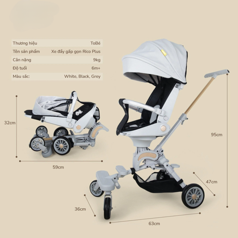  Tobe - Xe đẩy Rico Plus 