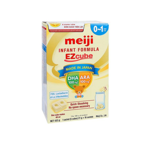  Sữa Meiji thanh nhập khẩu 0-1 (16 thanh) 