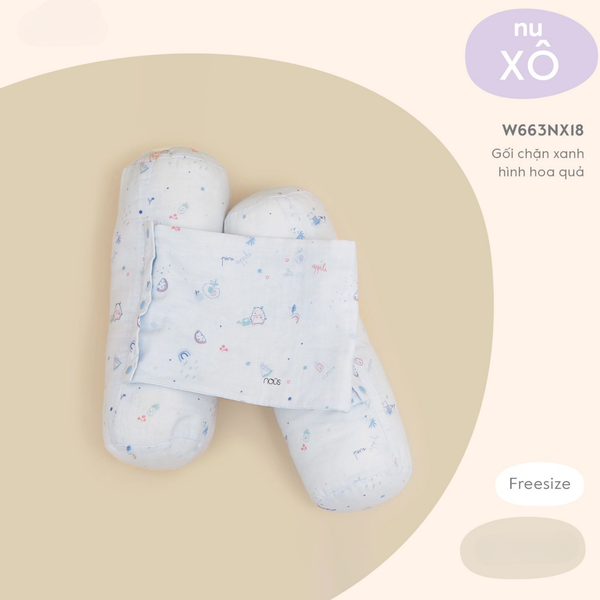  Nous - Gối chặn xanh hình hoa quả 