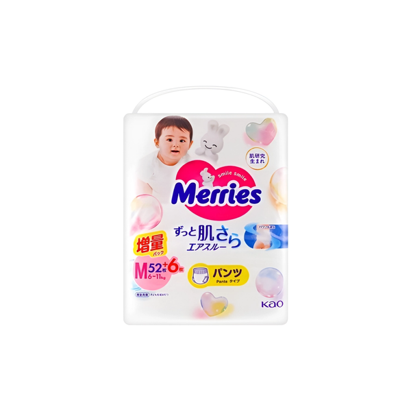  Tã quần Merries size M52+6 