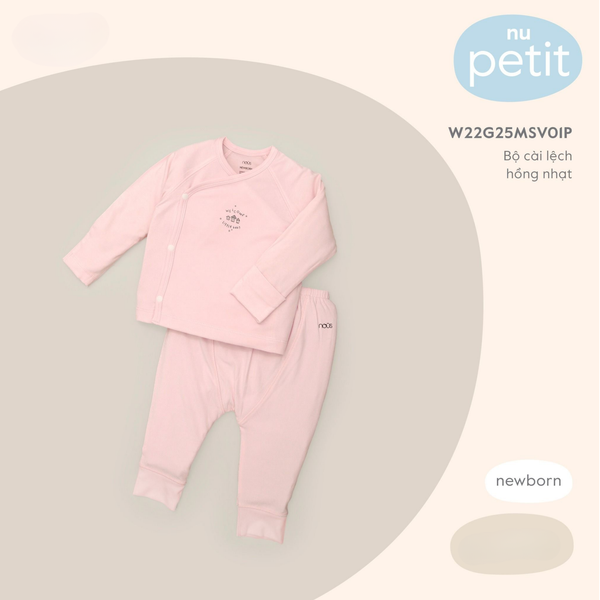  Nous - Bộ cài lệch hồng nhạt NB 