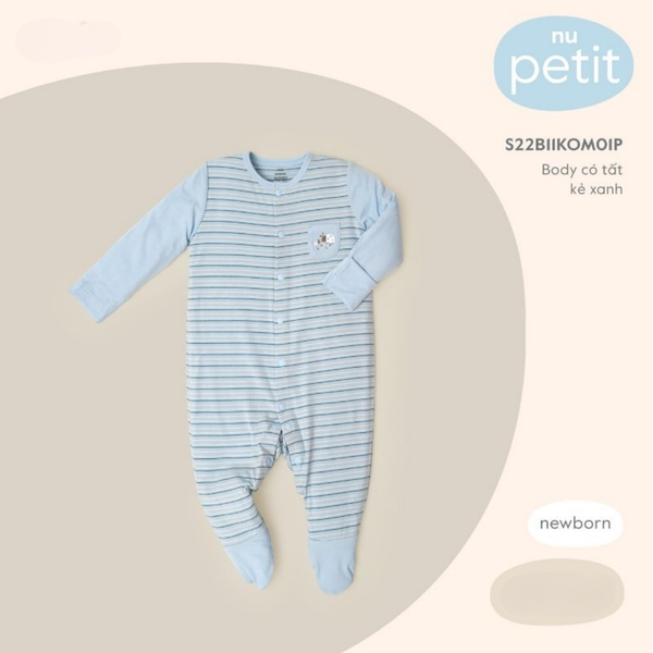  Nous - Body có tất kẻ xanh NB 