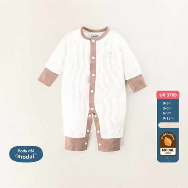  body dài uala  modal 3709 nâu 3-6M 