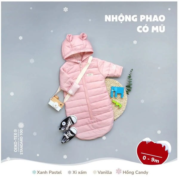  Hrnee - Nhộng Phao Có Mũ Hồng Candy 