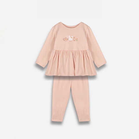  Chaang - Bộ babydoll Park hồng 4Y 