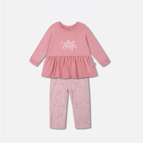  Chaang - Bộ dài raglan Jungle hồng 6M 
