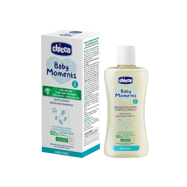  Sữa tắm gội chiết xuất yến mạch Chicco 0M+ (200ml) 