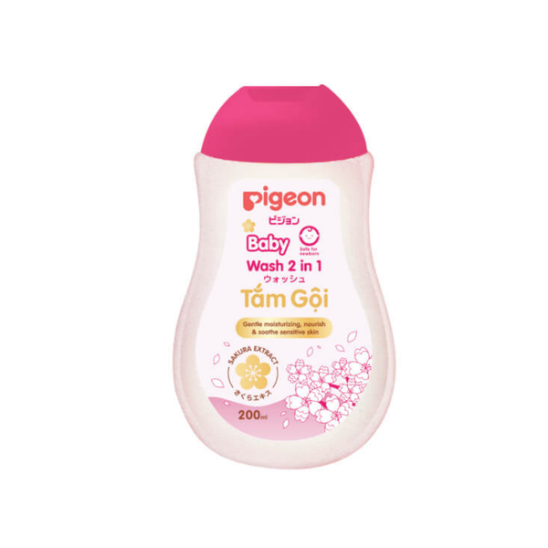  Tắm gội Pigeon 2 in 1 chiết xuất sakura (200ml) 