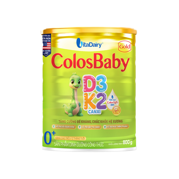  Sữa bột ColosBaby Gold D3K2 0+ (800g) 
