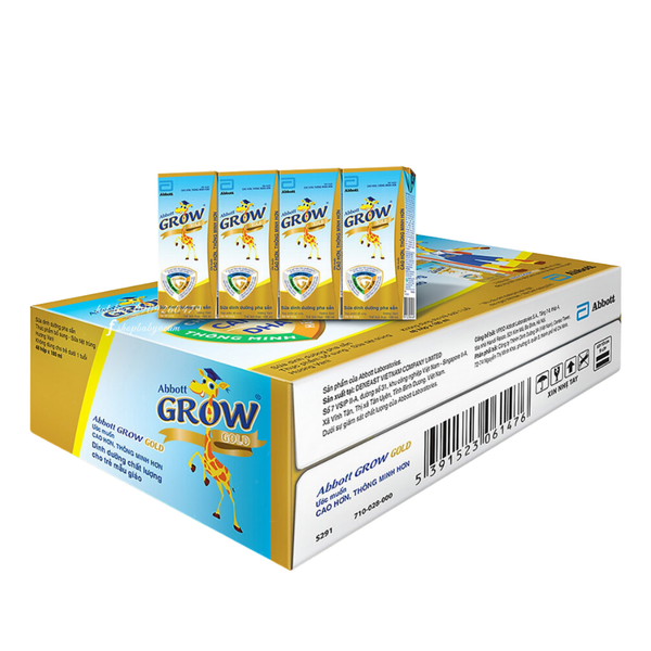  Sữa nước Abbott Grow Gold hương Vani (110ml x 4 hộp) 