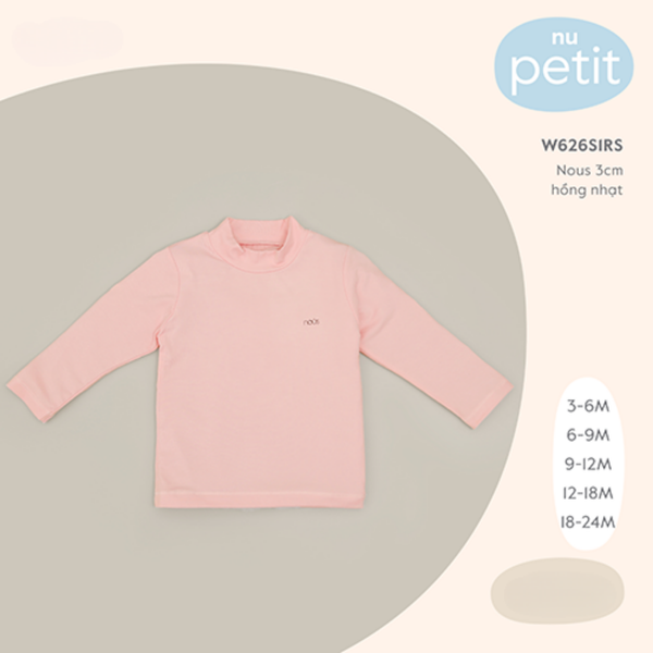  Nous 3cm hồng nhạt 12M 