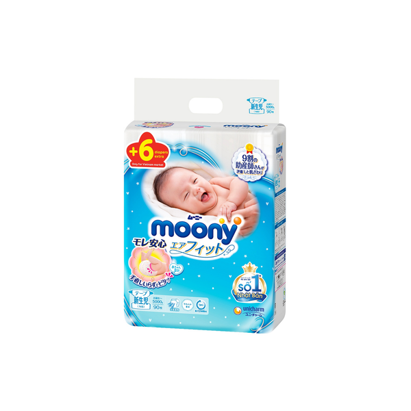  Moony - Bỉm dán SS90+6 (newborn) 