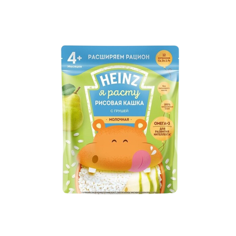  Bột ăn dặm Heinz Nga vị gạo sữa và lê 4M+ (200g) 