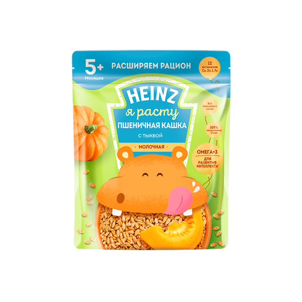  Bột ăn dặm Heinz Nga vị bí đỏ gạo sữa 5M+ (200g) 