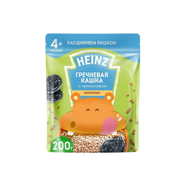  Bột ăn dặm Heinz Nga vị mận và lúa mạch 4M+ (200g) 