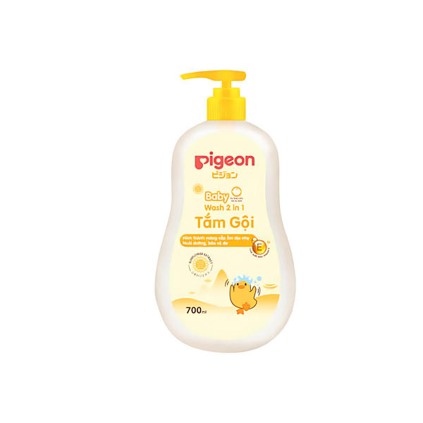  Tắm gội Pigeon 2 in 1 chiết xuất hoa hướng dương (700ml) 
