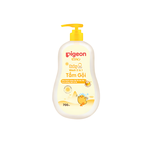  Tắm gội Pigeon 2 in 1 chiết xuất hoa hướng dương (700ml) 