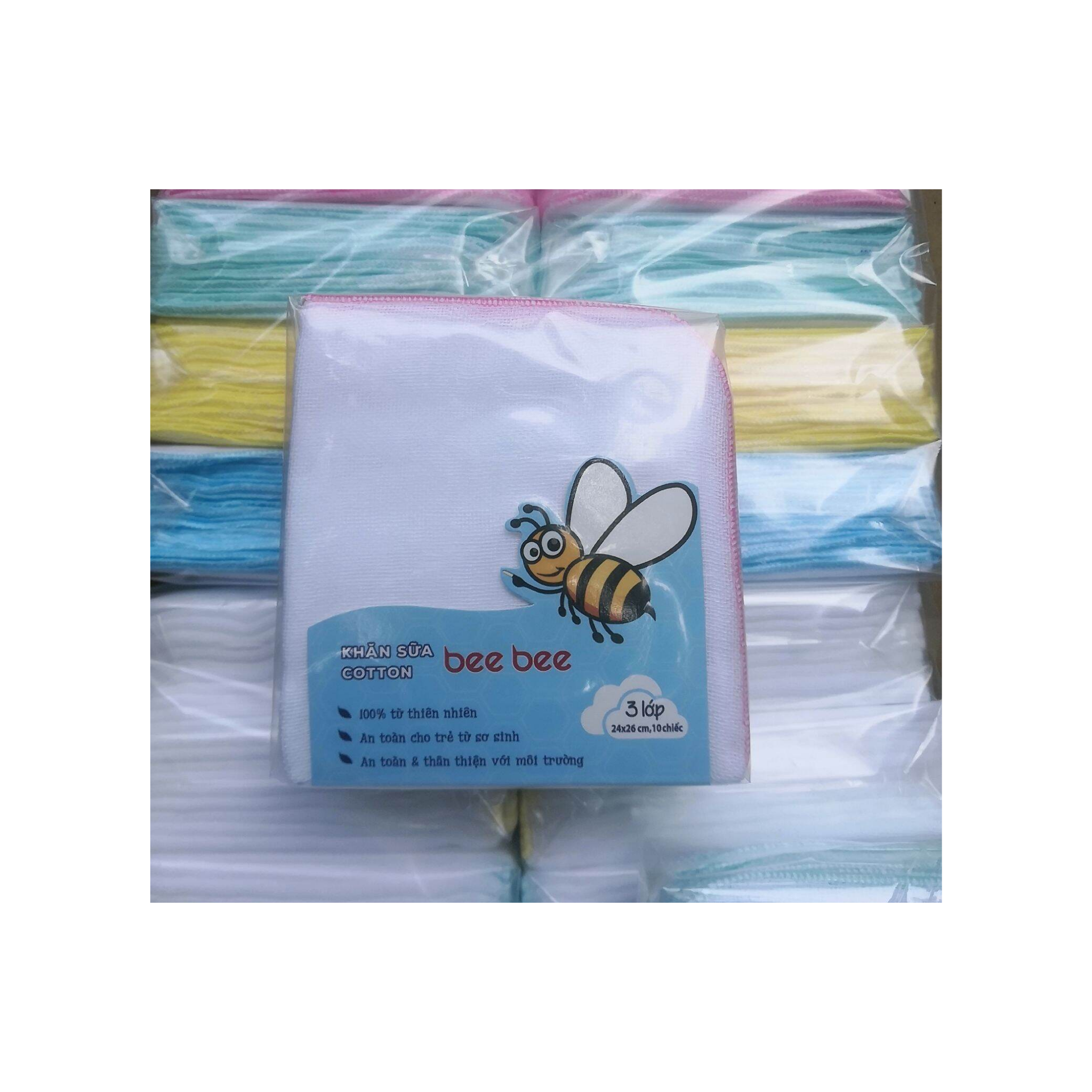  khăn sữa Bee Bee 3 lớp 