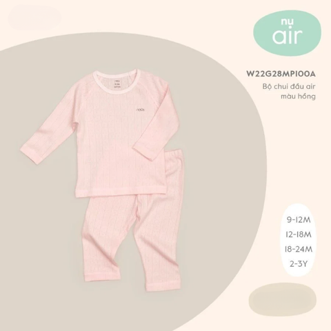  Nous - Bộ chui đầu air màu hồng 9M 