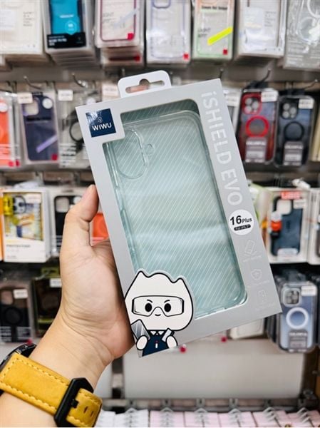  Ốp 16 Plus Trong Wiwu ishield Evo (Viền Dẻo Lưng Cứng) 