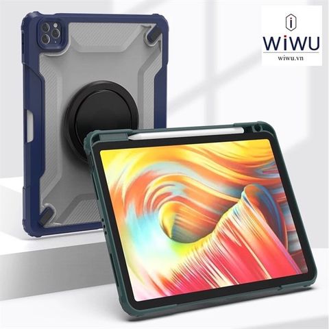  ốp iPad 11 Wiwu Mecha Rotative 360 (Blue) 