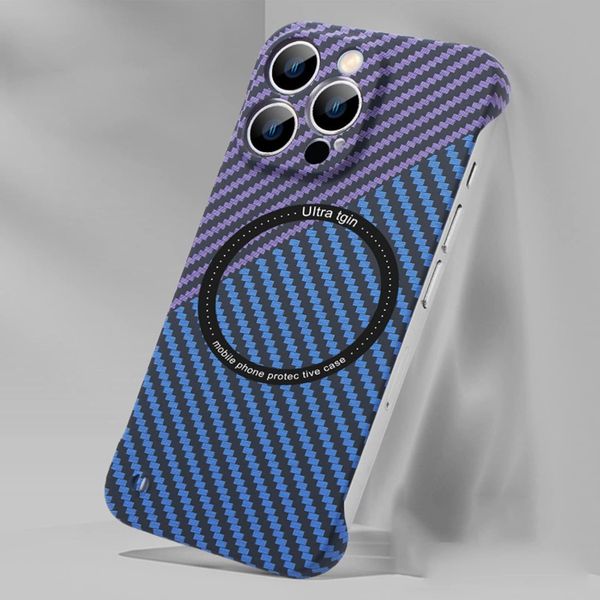  Ốp 14 Promax Vân Carbon Màu Hở viền (Tím/Xanh) 