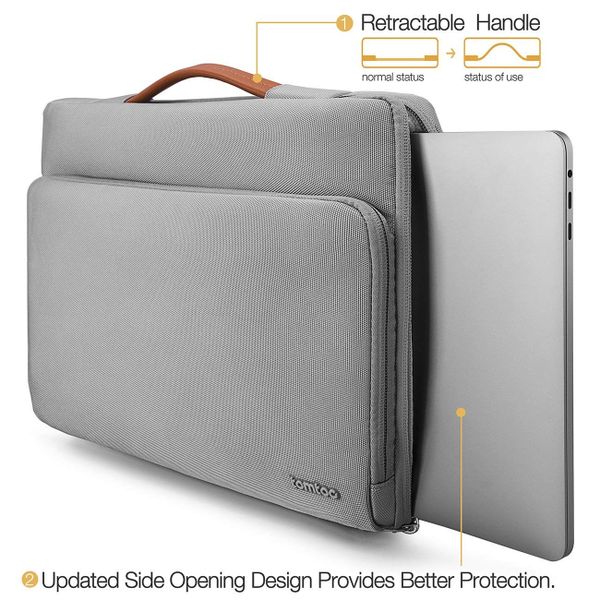  Túi Xách Tomtoc Briefcase Mac 15inh (New Gray) 