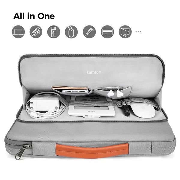  Túi Xách Tomtoc Briefcase Mac 13inh (New Gray) 