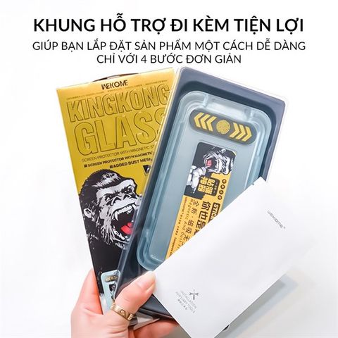  Kính 14Pro Kingkong Có Khung Dán (Trong) 