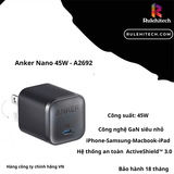  Sạc Anker Nano 45W A2692 - Đen 