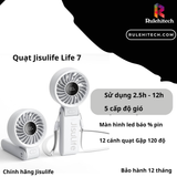  Quạt Cầm Tay Jisulife Life 7 (Light Gray)-3600mah 