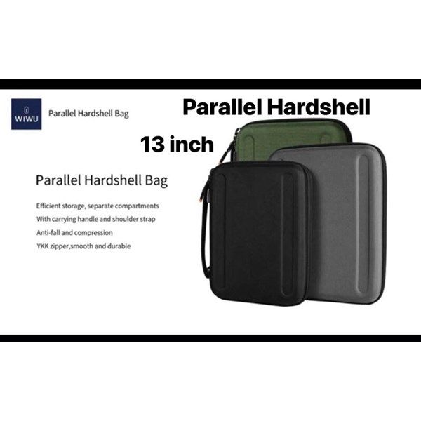  Túi WIWU Parallel Hardshell 12.9 Chống Shock iPad, Macbook (Đen) 
