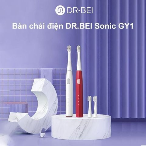  Bàn Chải Điện DR.BEI Sonic Electric Toothbrush GY1-Red 